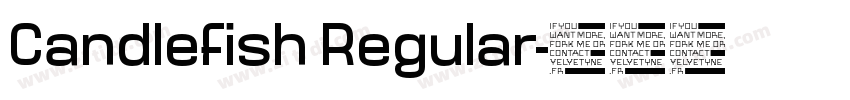 Candlefish Regular字体转换